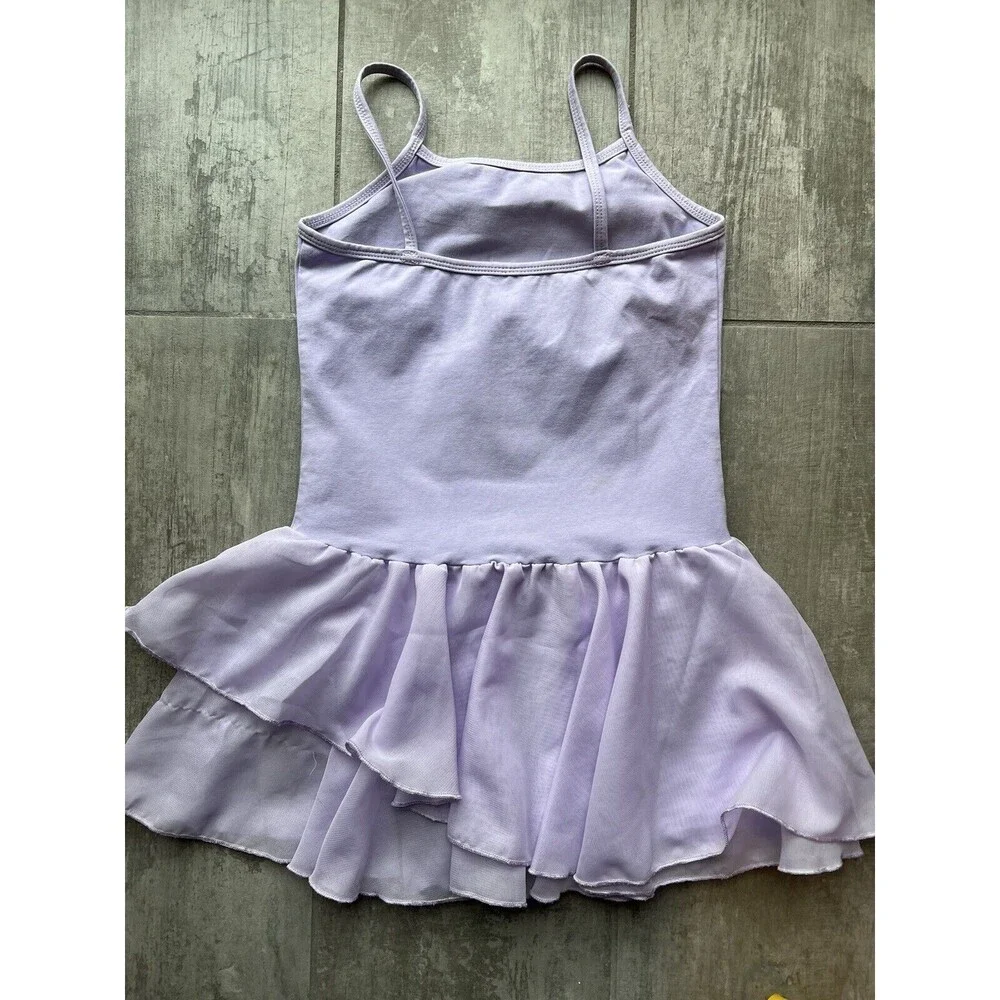Girls Lavender Purple One Piece Tutu Leotard Dance Ballet Dress Gymnastic 9-10 M